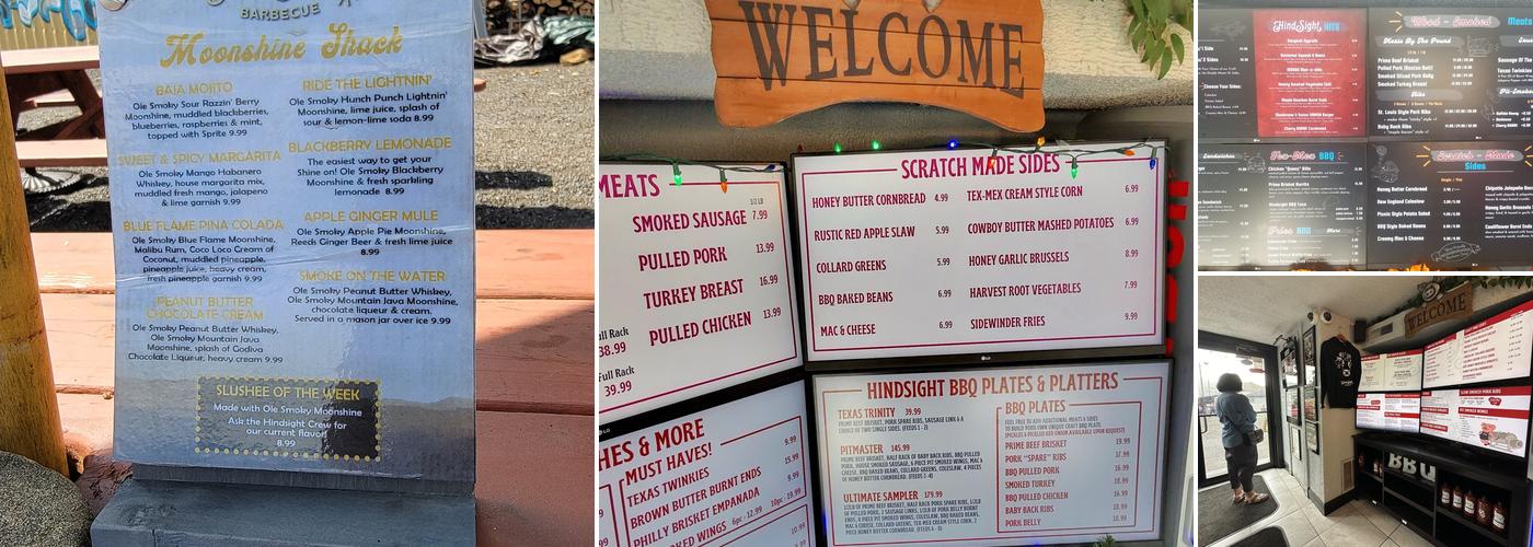Hindsight BBQ Menu