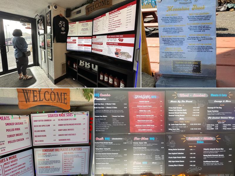 Hindsight BBQ Menu