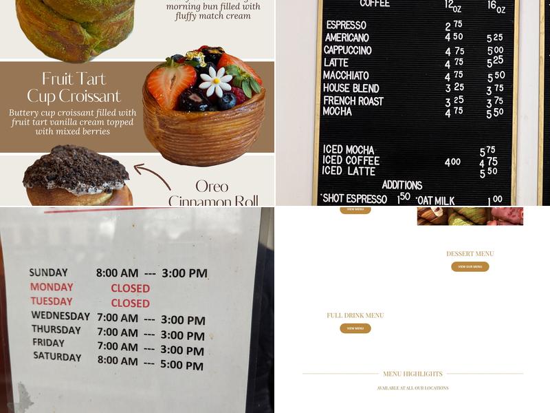 Lakon Paris Patisserie Menu