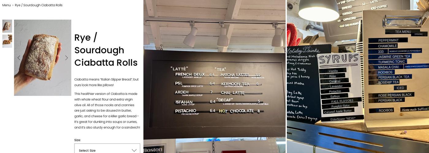 La Saison Bakery Menu