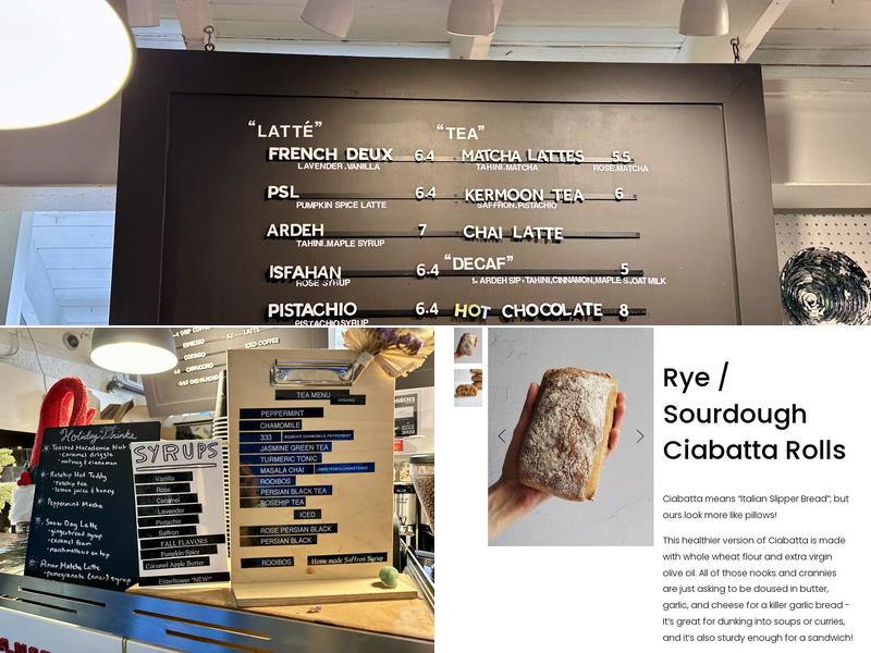 La Saison Bakery Menu