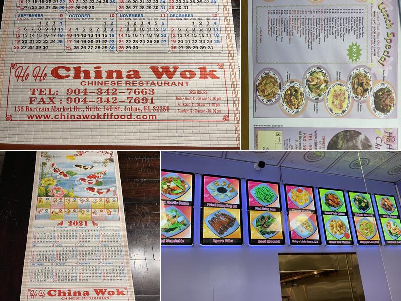 HO HO CHINA WOK Menu