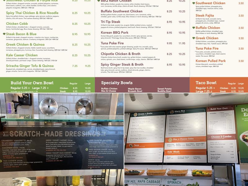 CoreLife Eatery Menu