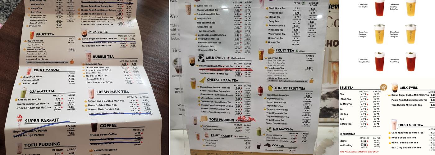 Möge Tee MSU Menu