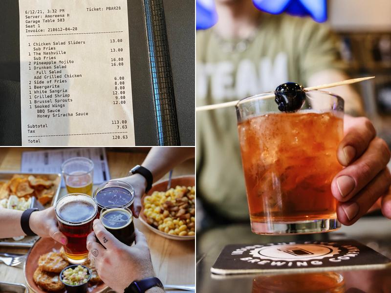 Inside the Five Brewing Co. Menu