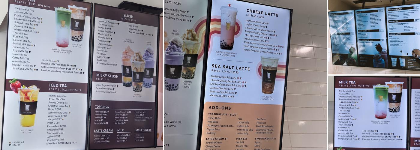 Brew Tea Bar Menu
