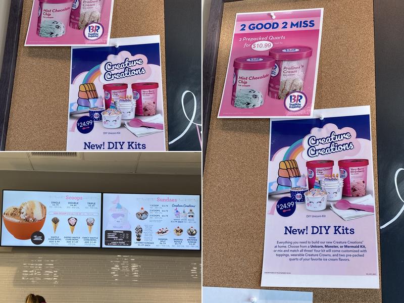 Baskin-Robbins Menu