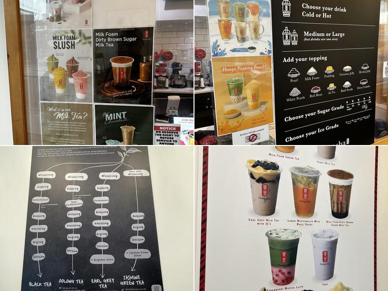 Gong Cha Menu