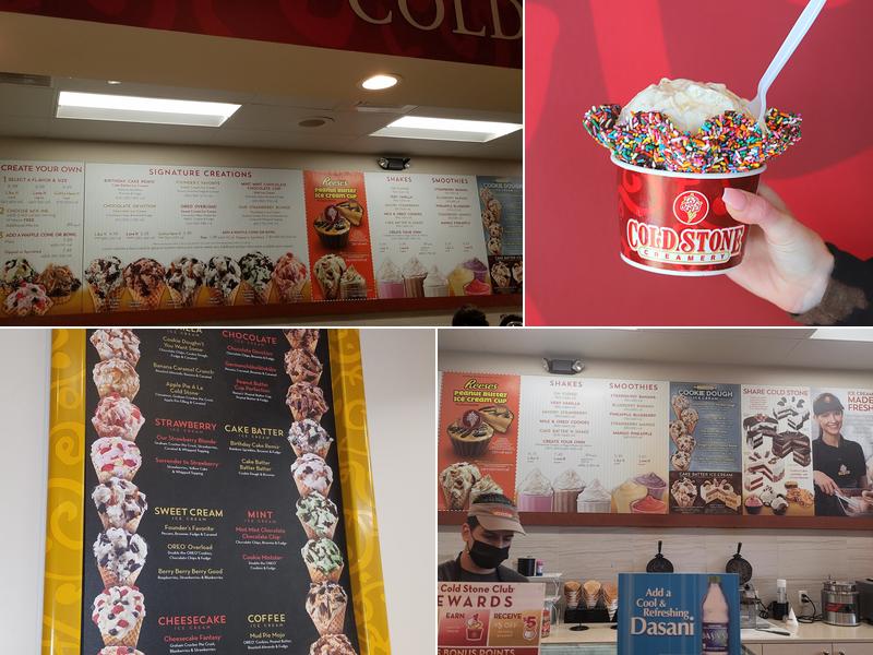 Cold Stone Creamery Menu