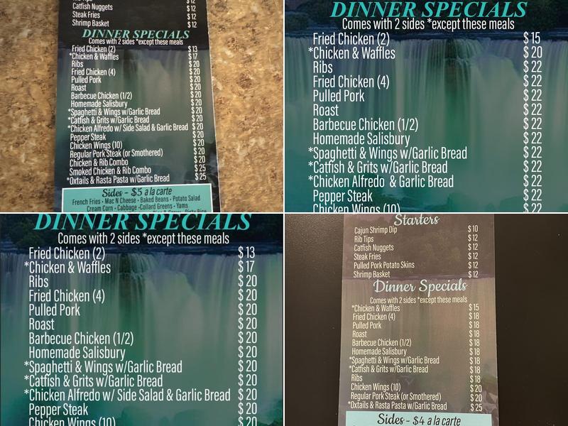 Simply Soul Menu