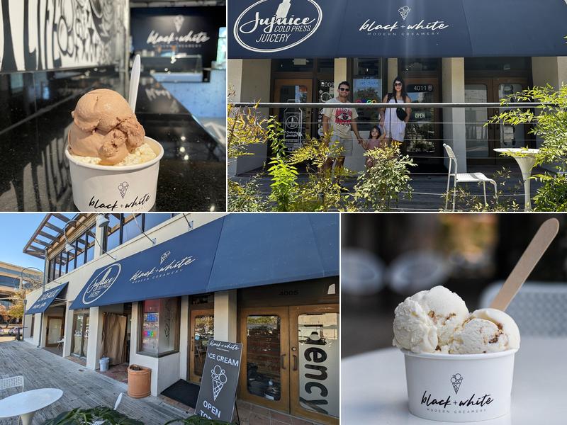 Black+White Modern Creamery