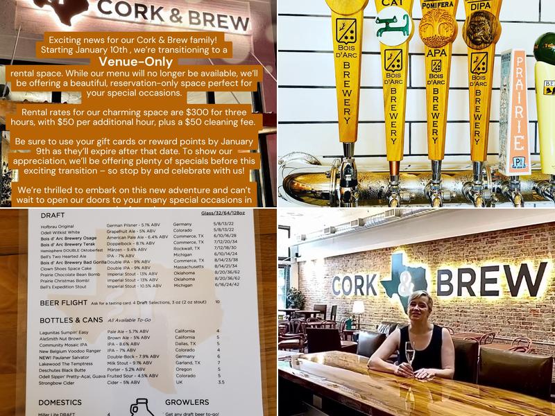 Cork & Brew Menu