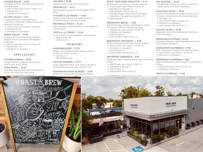 Roast & Brew Menu