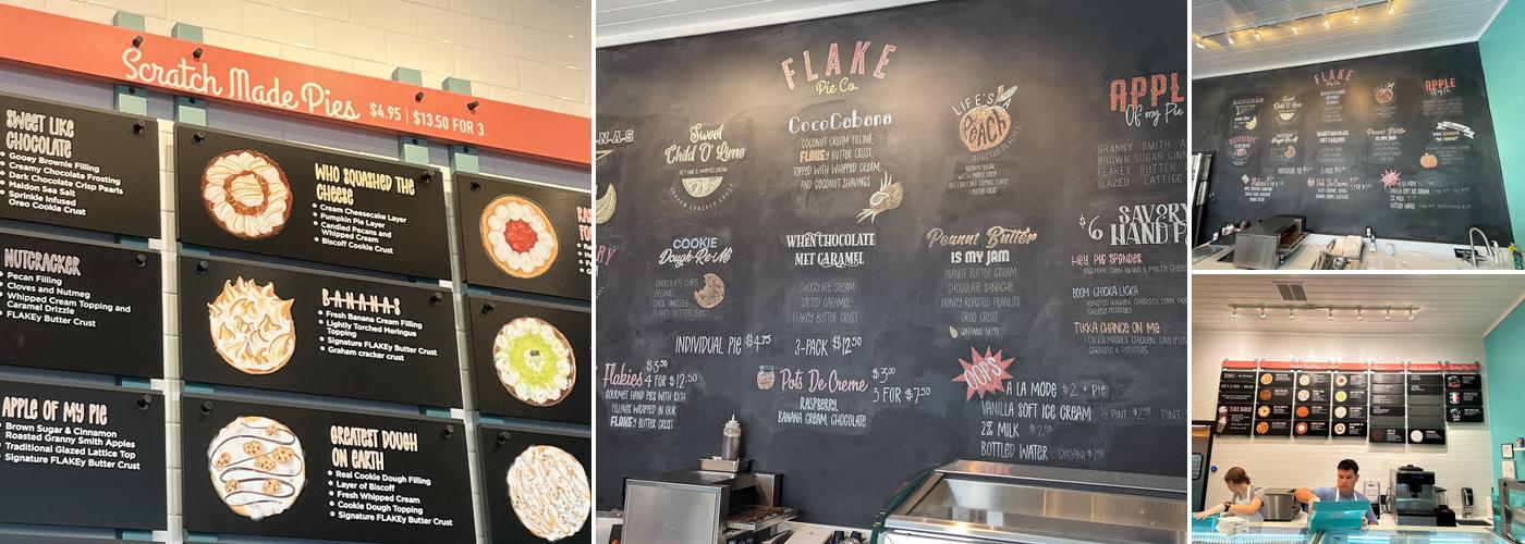 Flake Pie Co Menu