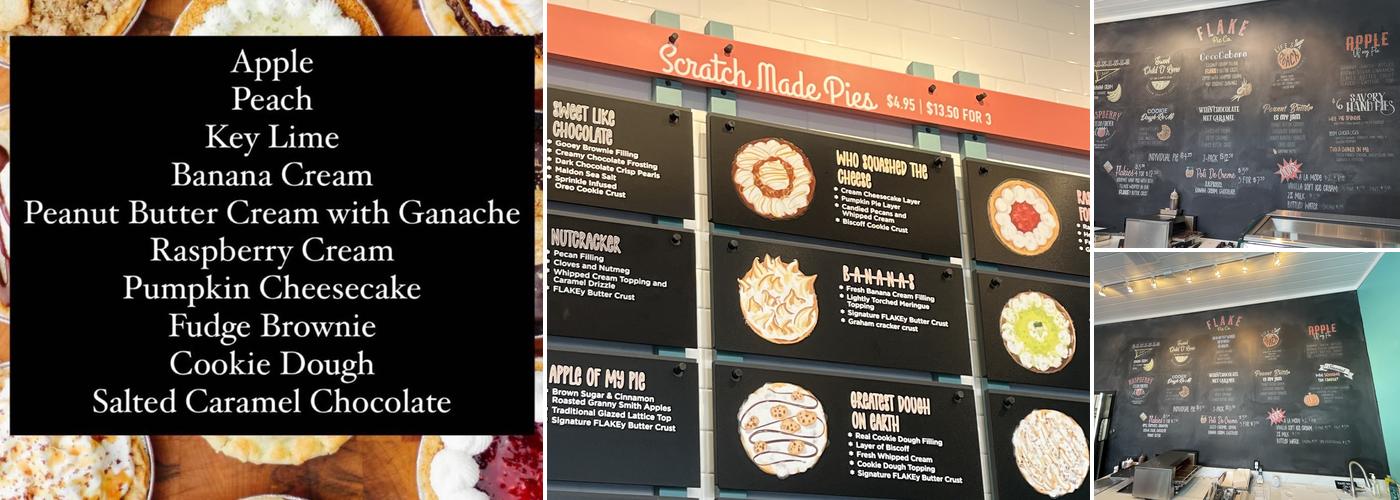 Flake Pie Co Menu