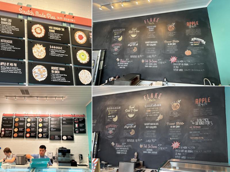 Flake Pie Co Menu