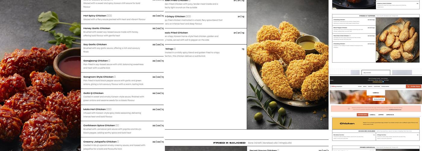 bb.q Chicken Surrey Menu