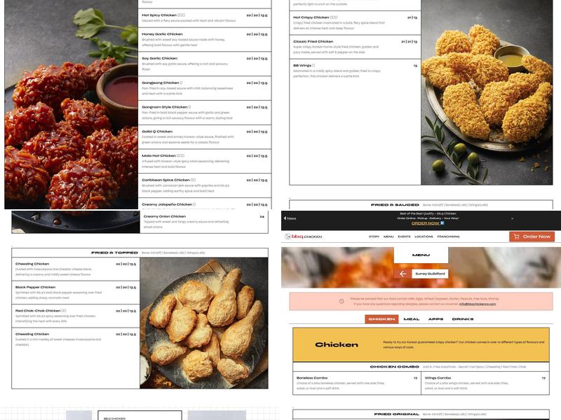 bbq Chicken Menu
