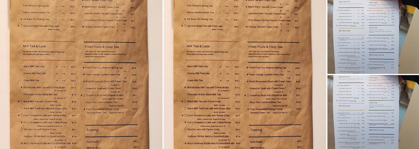 Machi Machi Menu