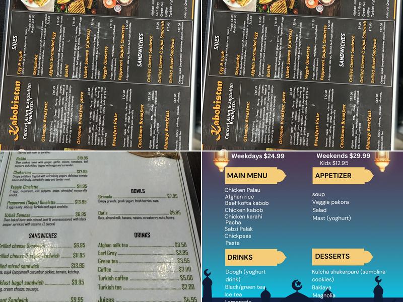 Kabobistan Menu