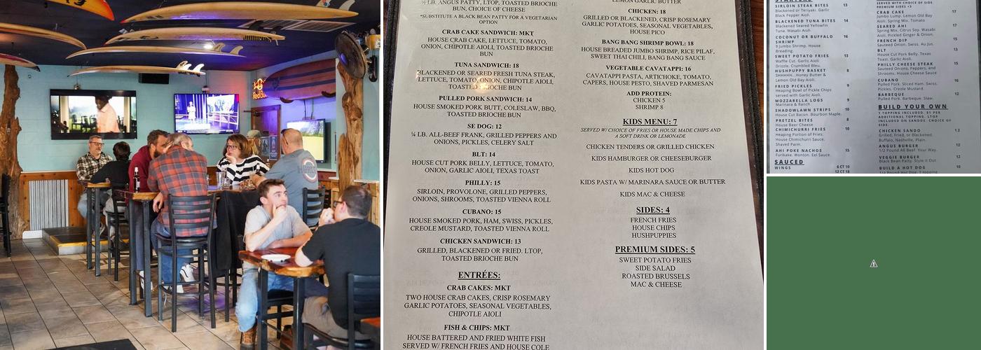 Shadowlawn Eats Menu