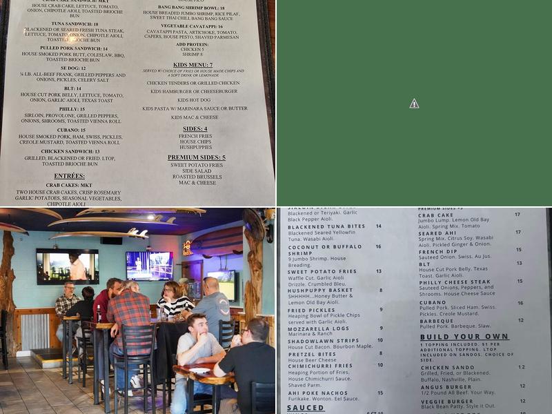 Shadowlawn Eats Menu