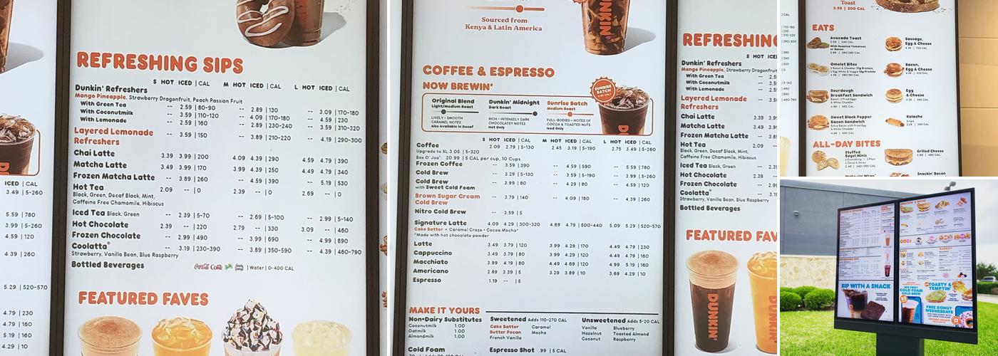 Dunkin' Menu