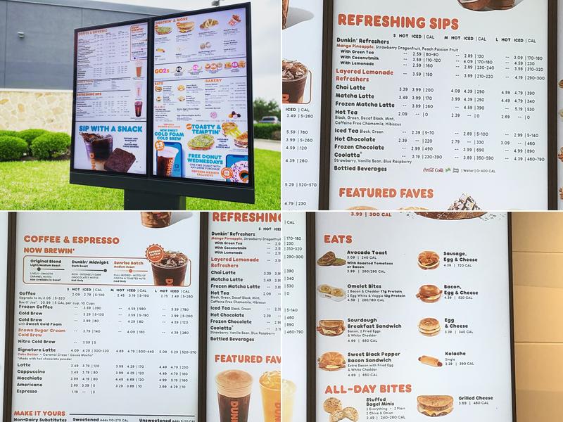 Dunkin' Menu