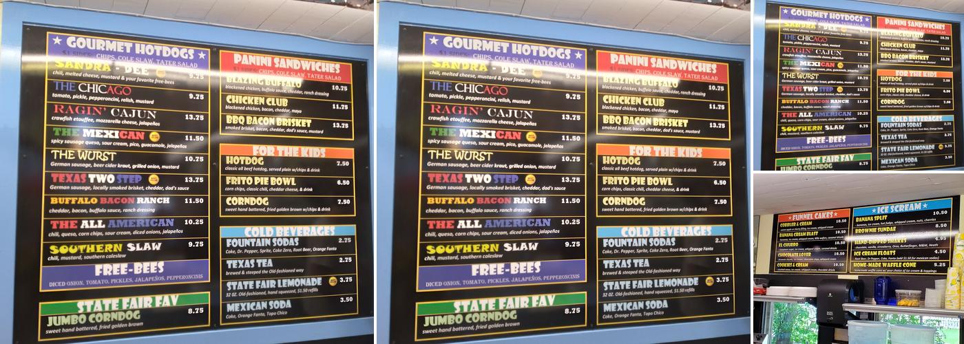 Skeeters Menu
