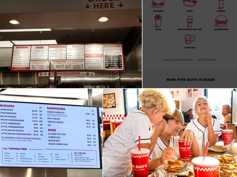 Five Guys Menu