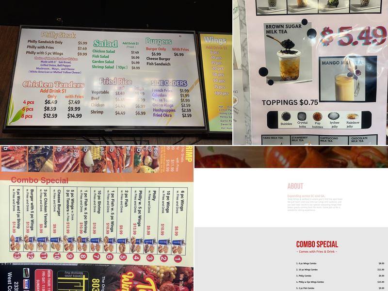 Tasty Wings & Seafood - West Columbia Menu