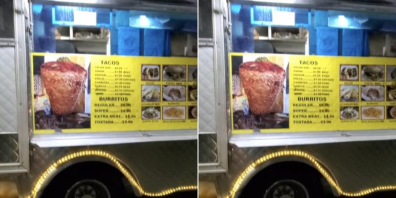 Tacos Guadalajara Menu