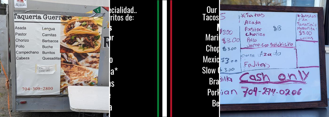 Taqueria Guerrero Menu