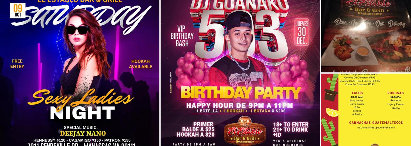 El Establo Bar & Grill Restaurant Menu