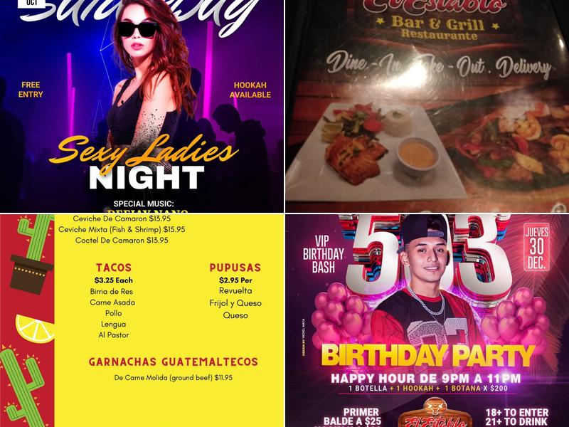 El Establo Bar & Grill Restaurant Menu