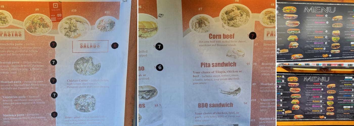 Chunky Subs Menu