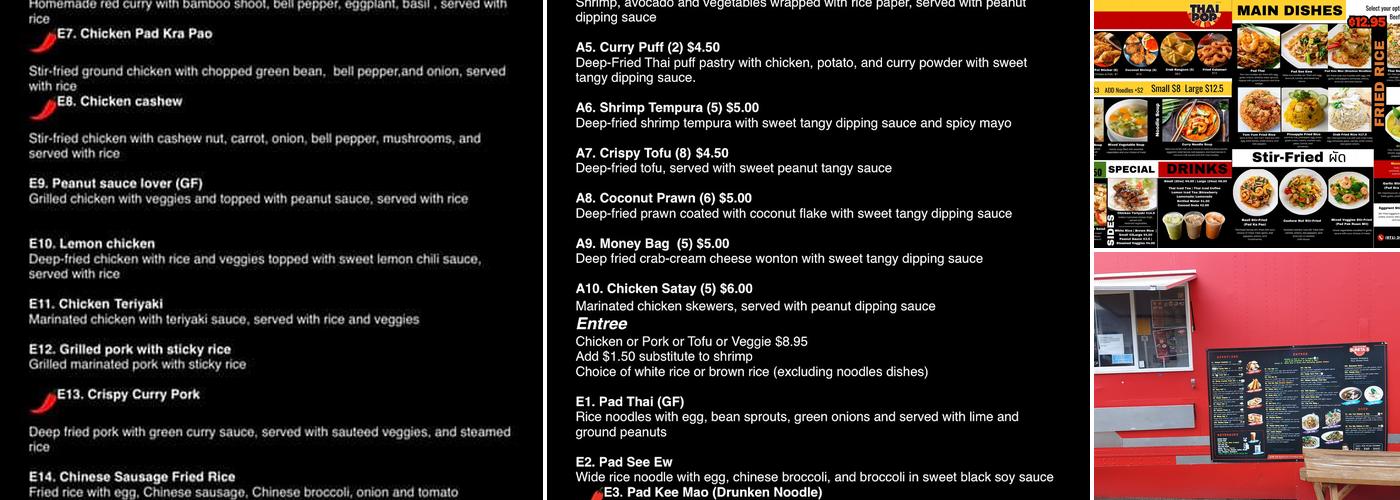 PHRANAKHON THAI KITCHEN Menu