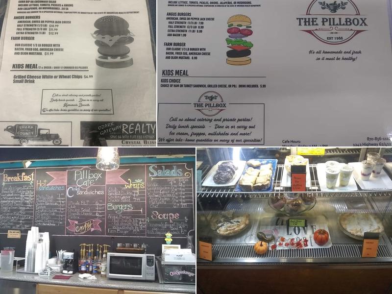 Pill Box Cafe Menu
