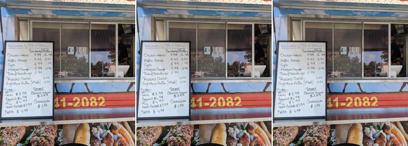 Taste of Morocco Menu