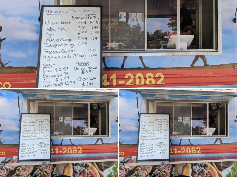 Taste of Morocco Menu