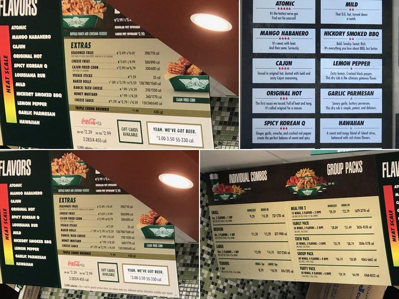 Wingstop Menu