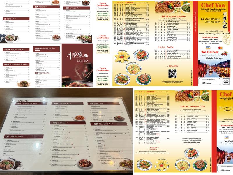 Chef Yan Menu