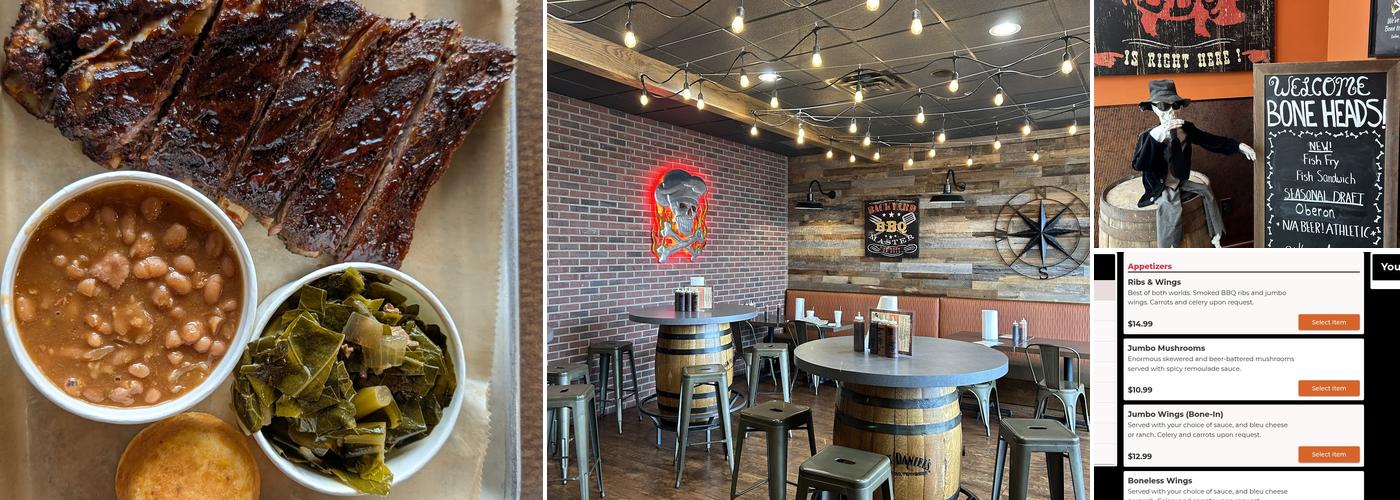 Bone Heads BBQ Saline Menu