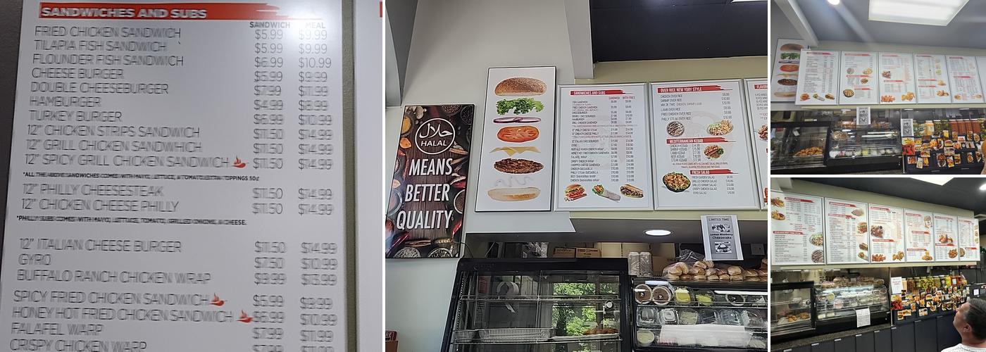 US Fried Chicken Menu