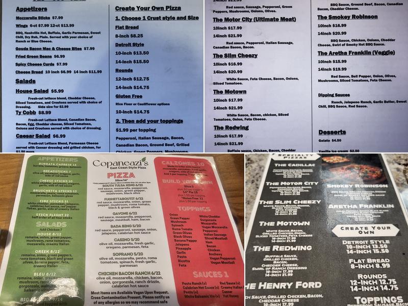 Pizza 313 Menu