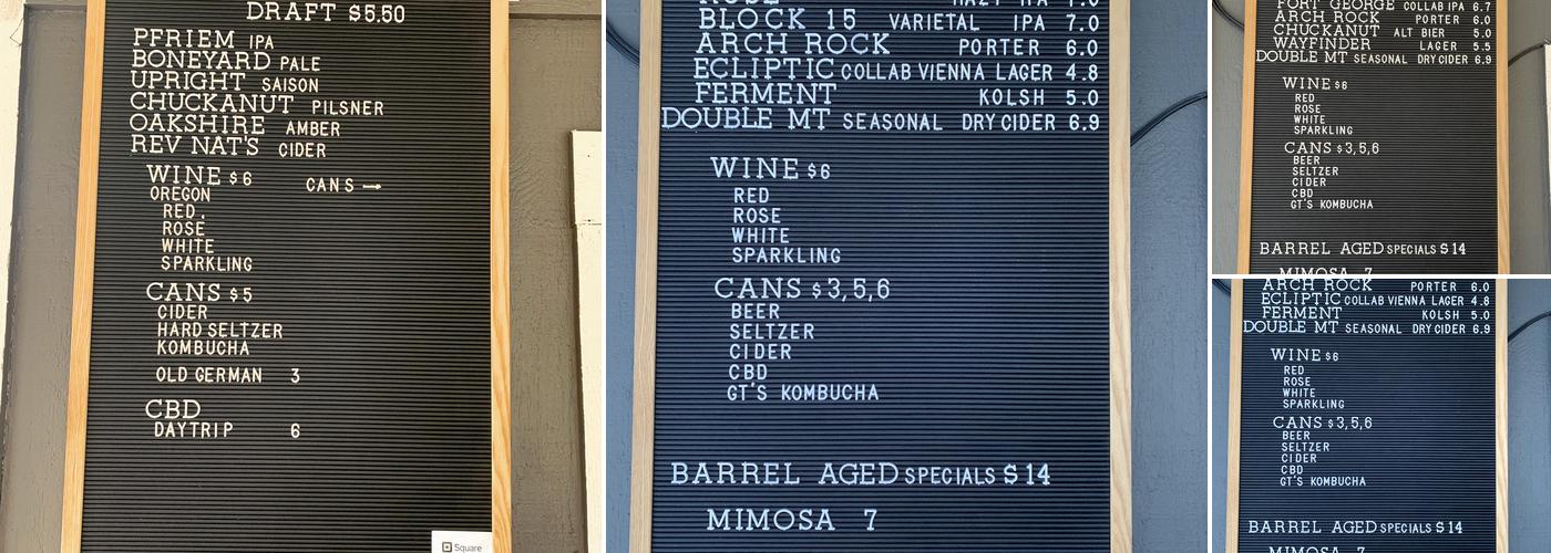 Adda Beer Menu