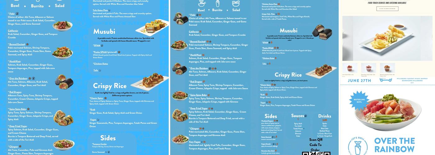 Let's Roll PDX - Moxy Menu