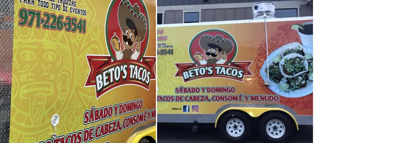 Beto’s Tacos Menu