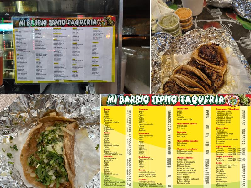 Taqueria Mi Barrio Es Tepito Menu