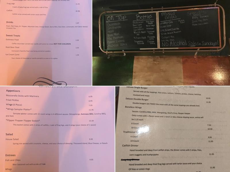 Landers Pots Bottom Menu